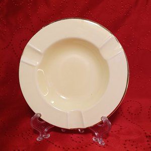 Vintage Pearl China Co. Hand Decorated 22 kt. Gold Trimmed Ashtray